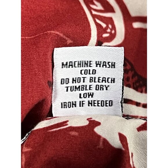 Rix Red Hawaiian Aloha Shirt Primo Beer Size Large L Short Sleeve Men Causal EUC - Picture 8 of 8